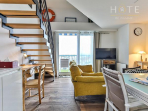 Duplex 4 étoiles, vue mer et port de plaisance